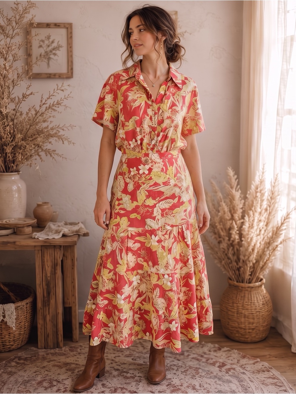 EMMA JAMES Linen Skirt Set